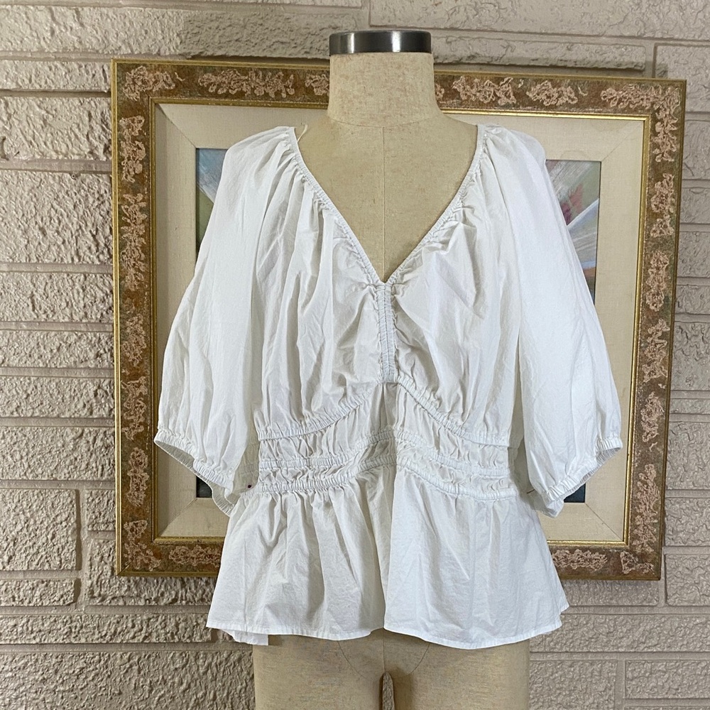 Old Navy Smocked Peplum Top - Picture 4 of 10